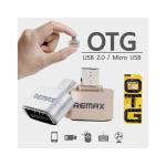 Đầu OTG Micro USB sang USB 2.0 Remax RA-OTG, chất liệu nhôm cao cấp, kích thước nhỏ gọn 20x15x6mm, hỗ trợ hầu hết thiết bị micro USB, truyền dữ liệu nhanh, tiện lợi, mang lại sự linh hoạt cho smartphone, tablet, phụ kiện công nghệ
