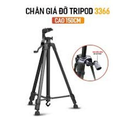 Gậy 3 chân Tripod 3366 cao 150cm có tay cầm – tripod + selfie stick đa năng, phù hợp quay video, chụp ảnh