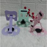 Giá đỡ điện thoại, iPad kim loại xoay 360° đế tròn, hợp kim nhôm cao cấp, màu bạc/đen sang trọng, trọng lượng 300g, điều chỉnh góc 180°, silicon chống trượt, thiết kế thoáng khí, gấp gọn tiện lợi, chắc chắn chống rung lắc, phù hợp học tập, làm việc,