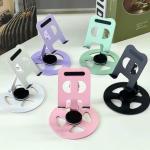 Giá đỡ điện thoại, iPad kim loại xoay 360° đế tròn, hợp kim nhôm cao cấp, màu bạc/đen sang trọng, trọng lượng 300g, điều chỉnh góc 180°, silicon chống trượt, thiết kế thoáng khí, gấp gọn tiện lợi, chắc chắn chống rung lắc, phù hợp học tập, làm việc,