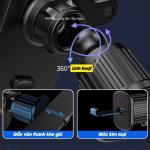 Giá đỡ điện thoại khe máy lạnh ô tô XY-092, chất liệu ABS cao cấp, hoa văn mặt trời sang trọng, kích thước 110x70x105mm, trọng lượng nhẹ 83g, kẹp chắc chắn 55-95mm, phù hợp điện thoại 4.5-6.7 inch, xoay linh hoạt, an toàn tiện lợi khi lái xe