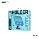 Giá đỡ iPad, điện thoại Remax RM-C60 kim loại cao cấp, tấm đỡ lớn chắc chắn, xoay mượt 360°, gấp gọn tiện lợi, công nghệ xử lý bề mặt hiện đại chống oxy hóa, toàn bộ khung kim loại ổn định, sang trọng, phù hợp học tập, làm việc, xem phim và livestrea