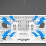 Giá đỡ tản nhiệt S6 cho điện thoại, iPad, máy tính bảng và laptop, kích thước 20x22x13cm, trọng lượng nhẹ 290g, màu đen/trắng/hồng sang trọng, thiết kế thông minh thoáng khí, chống nóng, giữ thiết bị ổn định, tiện lợi cho học tập, làm việc và giải tr