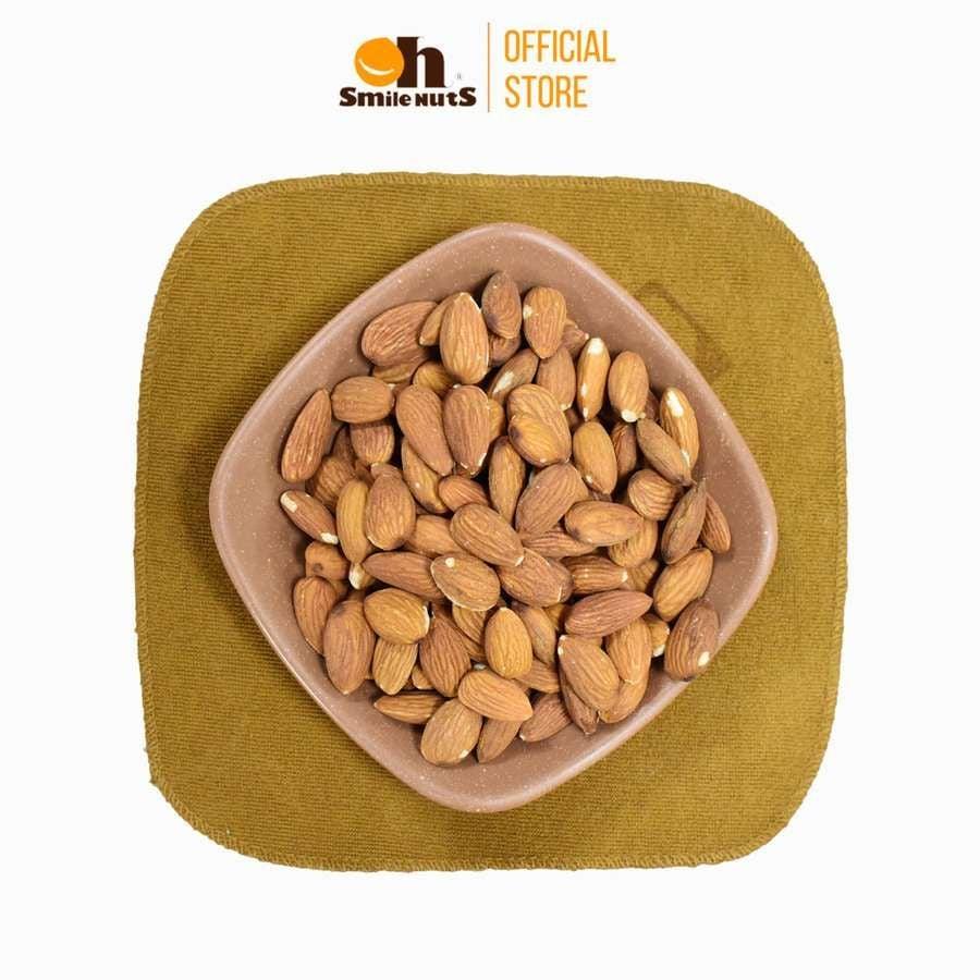 Hạnh nhân Mỹ tách vỏ tươi 500g Oh! Smile Nuts, hạt dinh dưỡng nguyên vị, giàu protein & vitamin E, snack healthy không đường, giữ độ giòn & tươi ngon nhập khẩu chính hãng