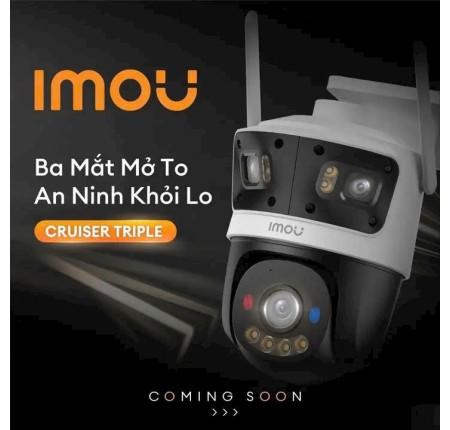 IMOU IPC-S7UP-11M0WED Camera WiFi Ngoài Trời 11MP, Thiết Kế Tripple Lens, Quét Toàn Cảnh 355°/90°, Nhận Diện Ai & Xe, Hồng Ngoại 30m, WiFi 6 + RJ-45, Bảo Vệ Gia Đình – Đáng Tin Cậy & Dễ Lắp