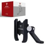 Kẹp điện thoại xe máy Mototec A02/A-1000 loại xịn, hợp kim nhôm cao cấp, sơn tĩnh điện đen nhám sang trọng, xoay 360° linh hoạt, điều chỉnh lên xuống tiện lợi, giữ điện thoại chắc chắn chống rung lắc, an toàn tuyệt đối cho GPS, nghe gọi và theo dõi đ