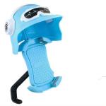 Kẹp nón bảo hiểm điện thoại xe máy HT-513 xoay 360°, thiết kế mũ che nắng độc đáo, chất liệu kim loại + nhựa bền chắc, phù hợp điện thoại 4.7–7.2 inch, tiện lợi cho xem bản đồ, quay video, an toàn khi di chuyển