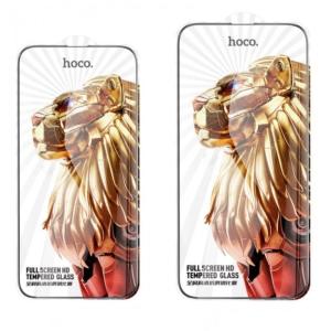 Kính Cường Lực Hoco G9 iPhone 15 Pro, độ cứng 9H, chống trầy xước, chống va đập, chống dầu, chống vân tay, khung 2.5D, độ dày 0.3mm, hiển thị Full HD sắc nét, cảm giác vuốt mượt mà như màn hình gốc