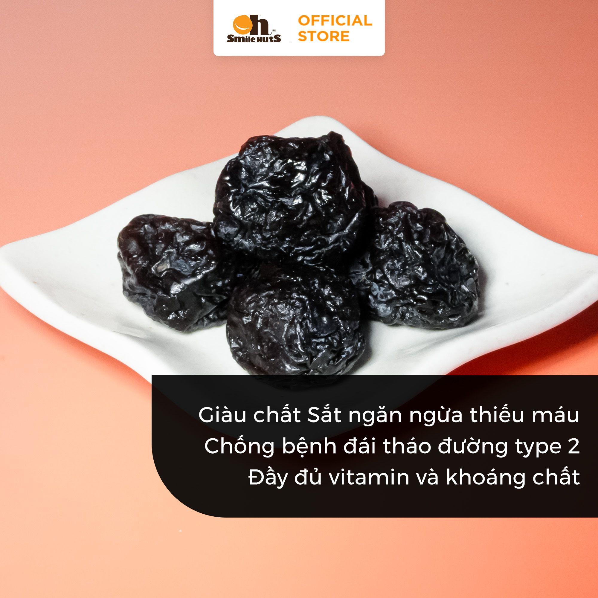 MẬN KHÔ CHILE Túi 315g Oh Smile Nuts, nhập khẩu chính hãng từ Chile, quả to thịt dày, vị ngọt thanh và chua nhẹ, snack lành mạnh tăng đề kháng và hỗ trợ tiêu hóa cho mọi lứa tuổi