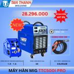 Máy hàn MIG Inverter TTC500I PRO, hàn nhanh, tiết kiệm điện, công nghệ inverter, phù hợp sản xuất công nghiệp, cơ khí, công trình, độ bền cao, chất lượng đảm bảo, dễ vận hành, hiệu quả vượt trội
