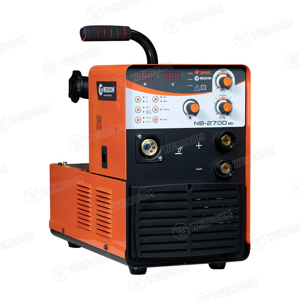 Máy Hàn MIG Jasic NB270D J346 Chính Hãng Inverter IGBT 270A, Hàn Que MIG Đa Năng Tự Nhận Diện 3 Nguồn Điện 220V 380V, Synergic Tự Động Dễ Điều Chỉnh Không Cần Thợ Cao Cấp, Tiết Kiệm Điện 82-90% Giảm Tiếng Ồn Trọng Lượng Nhẹ 22.7kg, Mối Hàn Êm Ái