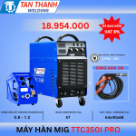 Máy hàn MIG TTC350I INVERTER PRO, công nghệ inverter tiết kiệm điện, hàn chắc chắn, độ bền cao, thiết kế chuyên nghiệp, phù hợp xưởng cơ khí, công trình xây dựng, sản xuất công nghiệp, dễ sử dụng, hiệu suất vượt trội