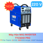 Máy hàn MIG TTC500I INVERTER PRO, công suất mạnh mẽ, hàn chắc chắn, tiết kiệm điện, thiết kế chuyên nghiệp, độ bền cao, phù hợp sản xuất công nghiệp, cơ khí, công trình lớn, dễ sử dụng, hiệu suất vượt trội