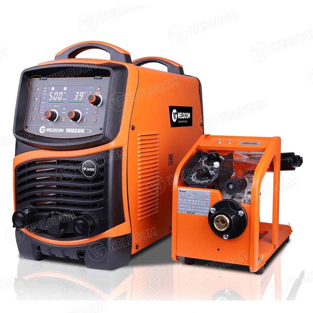 Máy hàn MIG500 N215 II, JASIC JET20 3 pha AC380V, Dòng hàn 50-500A, Inverter IGBT tiết kiệm điện, màn hình kỹ thuật số, đầu cấp dây rời – Giải pháp hàn kết cấu thép & công nghiệp, tăng năng suất và giảm chi phí vận hành.