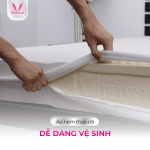 Nệm Thắng Lợi TiTi Cao Su Thiên Nhiên, Double Function, công nghệ tiên tiến, loại bỏ mùi cao su, hương vanilla dễ chịu, kháng khuẩn, thoáng mát, bảo hành 15 năm, giấc ngủ thư giãn.