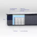 Nệm Amando Elite Original túi độc lập 23cm, tiêu chuẩn khách sạn 5 sao, chất liệu cao cấp, thoáng khí, kháng khuẩn, nâng đỡ cơ thể, mang đến giấc ngủ sang trọng, bền bỉ, phù hợp khí hậu Việt Nam.