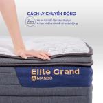 Nệm lò xo Amando Elite Grand, thiết kế sang trọng, lớp memory foam copper, kháng khuẩn, điều hòa nhiệt độ, đàn hồi cao, bảo hành 10 năm, phù hợp mọi mùa, nâng niu cơ thể và cải thiện giấc ngủ.