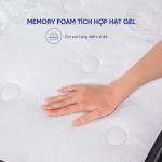 Nệm Amando Elite Plus 25cm, tiêu chuẩn châu Âu, lò xo túi độc lập, memory foam êm ái, gel foam làm mát, kháng khuẩn, chứng nhận quốc tế, giấc ngủ sang trọng, thoáng khí, phù hợp khí hậu nóng ẩm Việt Nam.