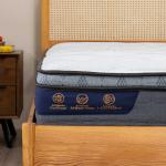 Nệm Amando Elite Plus 25cm, tiêu chuẩn châu Âu, lò xo túi độc lập, memory foam êm ái, gel foam làm mát, kháng khuẩn, chứng nhận quốc tế, giấc ngủ sang trọng, thoáng khí, phù hợp khí hậu nóng ẩm Việt Nam.