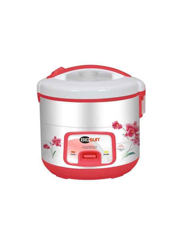Nồi Cơm Điện Nắp Gài 3.0L BR-30 BigSun Giá Rẻ, Công Suất 700W Nấu Nhanh 25 Phút Cơm Dẻo Thơm Cho 5-8 Người, Mâm Nhiệt Lớn Tản Đều Nhiệt Độ Giữ Dinh Dưỡng Trọn Vẹn Không Nhão Nát, Ruột Nhôm Hợp Kim Chống Dính Dễ Vệ Sinh Siêu Tiện Lợi