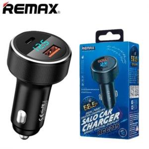 Sạc nhanh xe ô tô Remax RCC215 công suất 58.5W, sạc đồng thời 2 thiết bị, chống quá nhiệt, tự ngắt khi đầy, thiết kế kim loại sang trọng, tương thích toàn bộ điện thoại, iPad, laptop nhỏ