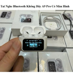 Tai Nghe Bluetooth A9 Pro, thiết kế hiện đại, màn hình cảm ứng hiển thị pin, chống ồn chủ động, hỗ trợ tiếng Việt, chỉnh nhạc tiện lợi, âm thanh rõ ràng, phù hợp học tập và giải trí