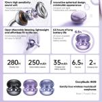 Tai Nghe Bluetooth Dẫn Truyền Xương Remax W29, công nghệ Bluetooth 5.4 ổn định, thiết kế kẹp tai tương lai, màng loa composite 10mm, pin earbuds 35mAh, hộp sạc 250mAh, nghe nhạc 6.5h, gọi 3h, chờ 280h, chất liệu ABS bền chắc