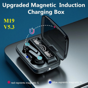Tai Nghe Bluetooth M19 Pro Nâng Cấp, công nghệ Bluetooth 5.3, kết nối nhanh, pin bền, nghe nhạc 5,6 tiếng, gọi điện 6,8 tiếng, thiết kế tiện lợi, âm thanh rõ ràng, lý tưởng cho học sinh, sinh viên, nhân viên văn phòng