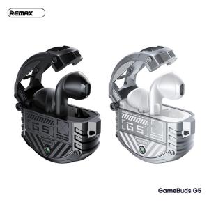 Tai Nghe Bluetooth Remax GameBuds G5, công nghệ Bluetooth V5.3, chipset JL, pin bền lâu 500mAh, khử tiếng ồn ENC, đèn LED hiển thị pin, thiết kế sang trọng, âm thanh rõ ràng, phù hợp học sinh và nhân viên văn phòng