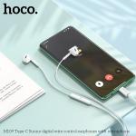 Tai Nghe Hoco M109 Chính Hãng, Âm Thanh HiFi Chất Lượng Cao, Loa 14mm, Dây ABS+TPE Tráng Men 1.2m, Trọng Lượng Nhẹ 10g, Jack Type-C/3.5mm Đa Năng, Micro Tích Hợp, Điều Khiển Nội Tuyến, Tương Thích Huawei, Xiaomi, OnePlus, Samsung, iPhone Type-C, Giải