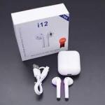 Tai nghe InPods i12 không dây – Thiết kế nhẹ, kết nối nhanh, hộp sạc trắng, âm bass tốt, dùng cho điện thoại và máy tính bảng