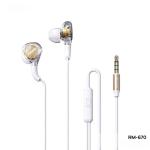 Tai Nghe Remax RM-670/i/a Chính Hãng, Âm Thanh HiFi Chất Lượng Cao, Tần Số 20Hz–20KHz, Công Suất Loa 3mW, Độ Nhạy 105dB, Micro -42dB, Dây 1.2m Bền Bỉ, Tương Thích Cổng Type-C, Lightning, 3.5mm, Giải Pháp Nghe Nhạc Và Đàm Thoại Hoàn Hảo
