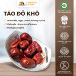 Táo Đỏ Khô Thượng Hạng Tân Cương Hộp 500g, nhập khẩu Oh Smile Nuts, trái to xốp vỏ mỏng, ăn vặt bổ dưỡng, hỗ trợ tuần hoàn máu và làm đẹp da cho người lớn và gia đình