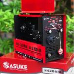 Máy Hàn MIG 200mini New Sasuke Inverter 3 Chức Năng MIG Que Flux Core, Hàn MIG Không Cần Bình Khí Tiện Lợi + Que 3.2mm Liên Tục, Phạm Vi 200A Mối Hàn Đẹp Ngấu Cao Ít Xỉ Trên Sắt Inox Tôn, Công Nghệ Digital Synergic Kiểm Soát Điện Áp Tự Động