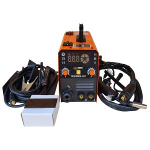 Máy Hàn ProTech MIG202 200A 220V 3 Trong 1 MIG Flux Core Lift TIG Que, Hàn Que 3.2-4.0mm Mạnh Mẽ Mối Hàn Ngấu Sâu Ít Xỉ Trên Sắt Inox Nhôm, Công Nghệ IGBT MCU Màn Hình LED Hiện Đại Hiển Thị Dòng Hàn, Độ Văng Bắn Thấp Hồ Quang Ổn Định
