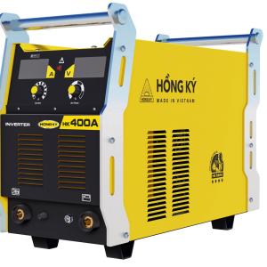 Máy Hàn Que Hồng Ký HK 400A Chính Hãng Việt Nam, Inverter 14KVA Mạnh Mẽ, Hàn Liên Tục Que 5.0mm 6.0mm, Ổn Định Hồ Quang Với Arc Force, Hot Start Dễ Mồi, Bảo Vệ Quá Nhiệt Quá Tải, Thiết Kế Chắc Chắn 33kg 2 Tay Xách Sắt, Lý Tưởng Xưởng Công Nghiệp Lớn