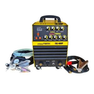 Máy Hàn TIG Que Kiêm TIG MK-TIG400P Protech, Điện Áp 3 Pha 380V Linh Hoạt, Hàn Thép Đặc Biệt Không Vảy Bắn, Hồ Quang Mạnh Mẽ Ổn Định, An Toàn Chống Điện Giật & Quá Tải, Tăng Tốc Độ Hàn Cho Kỹ Thuật Viên Công Nghiệp