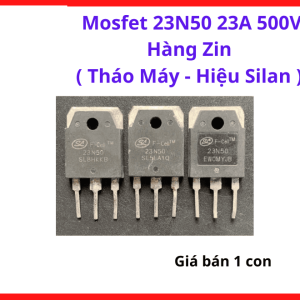 MOSFET 23N50 23A 500V Kênh N TO3P, Linh Kiện Công Suất Máy Hàn Inverter, Nguồn Switching, Power Supply, SMPS, UPS, Board Công Suất, MOSFET Cao Áp Chính Hãng Silan, linh kiện máy hàn.