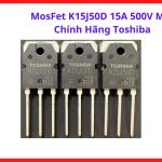 MOSFET K15J50D Toshiba Chính Hãng, 15A 500V TO3P, Transistor Công Suất N Channel, Linh Kiện Máy Hàn Inverter, Nguồn Xung Switching Power Supply, Bộ Điều Khiển Công Suất, Đóng Cắt Tần Số Cao