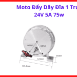 Motor Đẩy Dây Máy Hàn MIG 24V 75W, Bộ Cấp Dây 1 Trục Dùng Cho Máy Hàn CO2 Và Đầu Đẩy Dây MIG