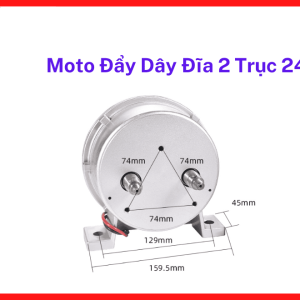 Motor Đẩy Dây MIG 24V Đĩa 2 Trục, Phụ Kiện Máy Hàn MIG CO2 Giúp Tăng Độ Ổn Định Khi Kéo Dây Hàn Trong Xưởng Cơ Khí, kho linh kiện máy hàn.