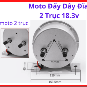 Motor Đẩy Dây Đĩa 2 Trục 18.3V, Linh Kiện Máy Hàn MIG CO2 Hỗ Trợ Cấp Dây Ổn Định, Giảm Kẹt Dây Và Tăng Độ Bền Hệ Đầu Cấp Dây Trong Gia Công Kim Loại, kho linh kiện máy hàn.