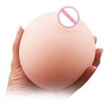 Ngực giả silicone kèm âm đạo giả thủ dâm cho nam, đồ chơi tình dục nam cầm tay màu da, thiết kế kết hợp mô phỏng vòng ngực và lỗ âm đạo giả có gân bên trong, kích thước tham khảo 8 x 8 cm, phù hợp nam giới trưởng thành