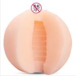 Ngực giả silicone kèm âm đạo giả thủ dâm cho nam, đồ chơi tình dục nam cầm tay màu da, thiết kế kết hợp mô phỏng vòng ngực và lỗ âm đạo giả có gân bên trong, kích thước tham khảo 8 x 8 cm, phù hợp nam giới trưởng thành