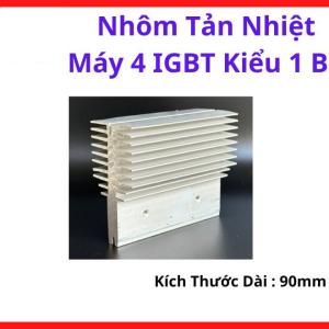 Nhôm Tản Nhiệt Máy 4 IGBT Kiểu 1 Bo, Bộ Nhôm Tản Nhiệt Máy Hàn Inverter Dùng Gắn 4 IGBT, Phụ Kiện Máy Hàn Điện Tử, Hỗ Trợ Giảm Nhiệt Linh Kiện Công Suất, Dùng Cho Máy Hàn 1 Bo, Sửa Chữa Và Thay Thế