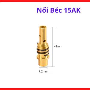 Nối Béc 15AK, Khớp Nối Súng Hàn MIG Dùng Cho Máy Hàn CO2 Công Suất Vừa, Hỗ Trợ Dẫn Điện Ổn Định, Phù Hợp Xưởng Cơ Khí, Gia Công Inox, Cửa Sắt Và Sửa Chữa Máy Hàn MIG Dân Dụng, kho Linh Kiện Máy Hàn.