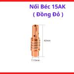 Nối Béc 15AK Đồng Đỏ, Đầu Nối Béc Súng Hàn MIG Ren M6, Truyền Điện Tốt, Phụ Kiện Hàn MIG CO2 Cho Súng 15AK