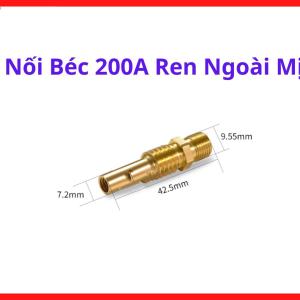 Nối Béc 200A Ren Ngoài Mịn, Linh Kiện Máy Hàn MIG MAG Ren Mịn Chuẩn P200, Dễ Tháo Lắp Và Thay Thế, Hỗ Trợ Tăng Độ Ổn Định Hồ Quang Và Giảm Hao Mòn Đầu Súng Khi Hàn Liên Tục, Kho Linh Kiện Máy Hàn.