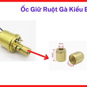 Ốc giữ ruột gà kiểu EU, phụ kiện súng hàn MIG 15AK 24KD 36KD, ốc cố định ruột gà giúp cấp dây ổn định, giảm kẹt dây hàn, linh kiện máy hàn MIG phổ biến cho xưởng cơ khí và gia công kim loại