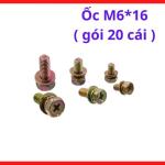 Ốc vít chuyên dụng công nghiệp hiệu suất vượt trội, ốc M6*16 gói 20 cái cao cấp, chất liệu thép chống oxy hóa, thiết kế chuẩn xác giúp lắp đặt dễ dàng và nhanh chóng nhất cho mọi hệ thống khung bệ máy móc, linh kiện máy hàn.